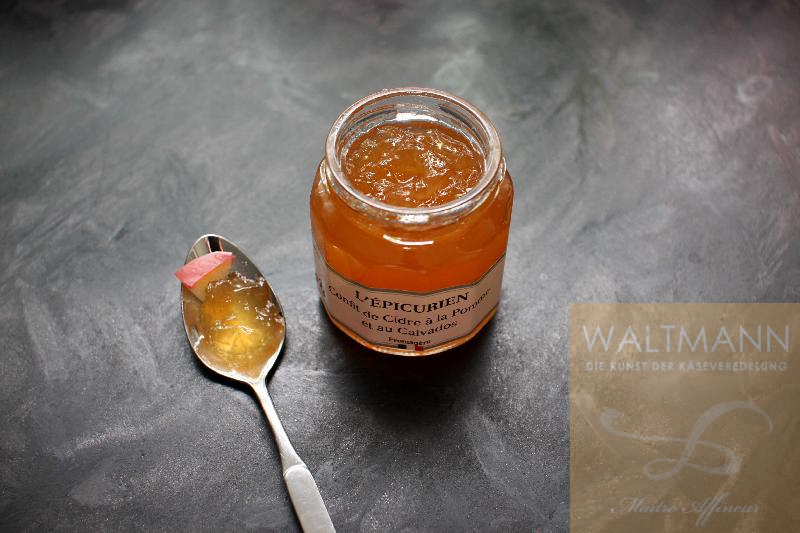 Apfel-Chutney mit Cidre und Calvados (neuer Hersteller, etwas süßer) !